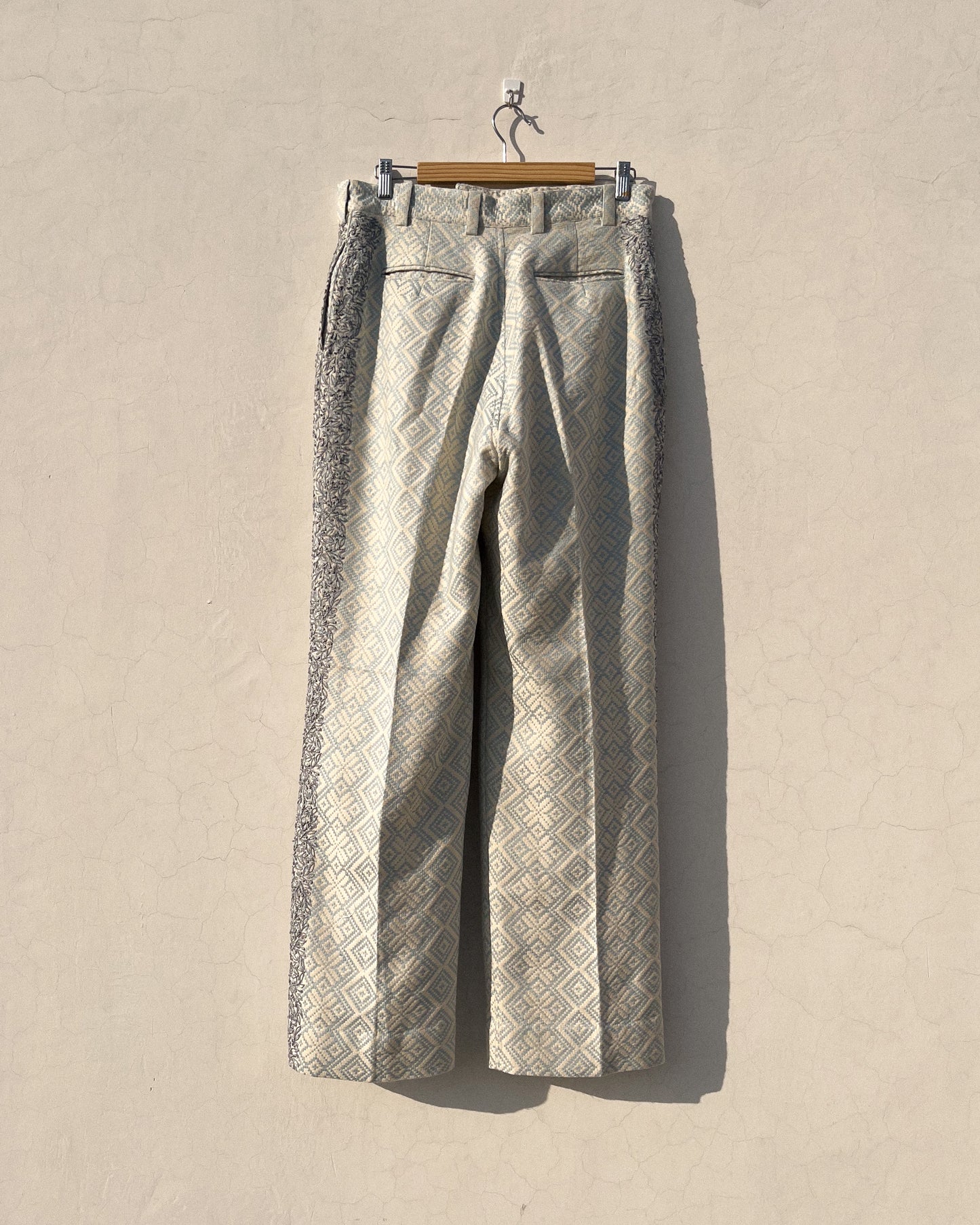 Jacquard Weave Wide Leg Trouser (One of one)